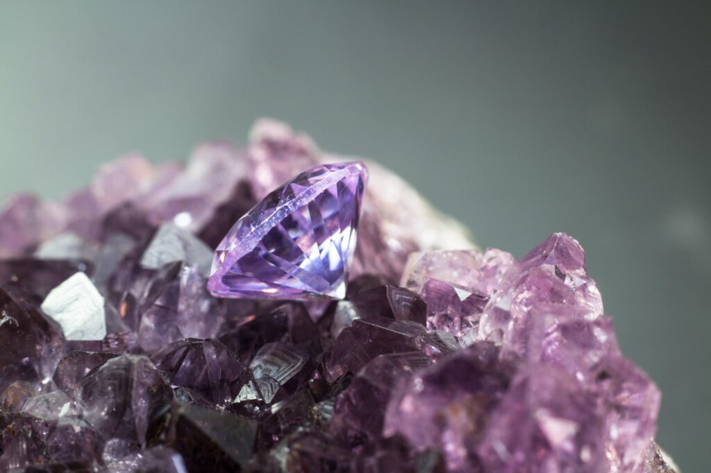 Natural Purple Sapphire Gemstone, Purple Amethyst Gemstone Jewelry