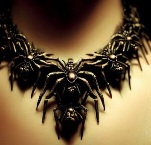 Ugly Jewellery, Necklace Made Of Spiders