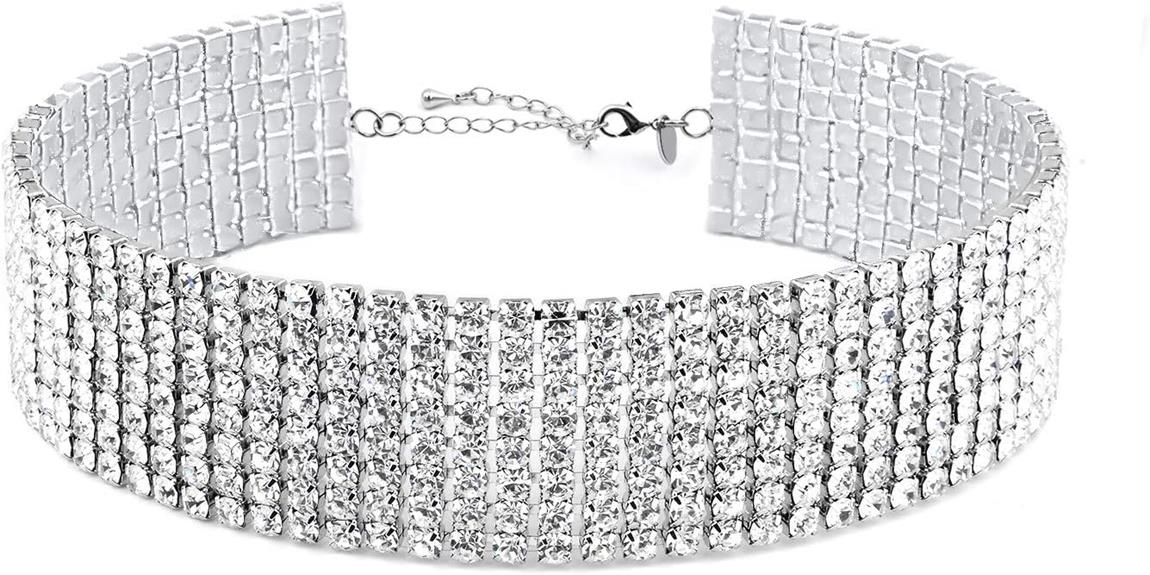 Sparkling Choker Necklace Accessory