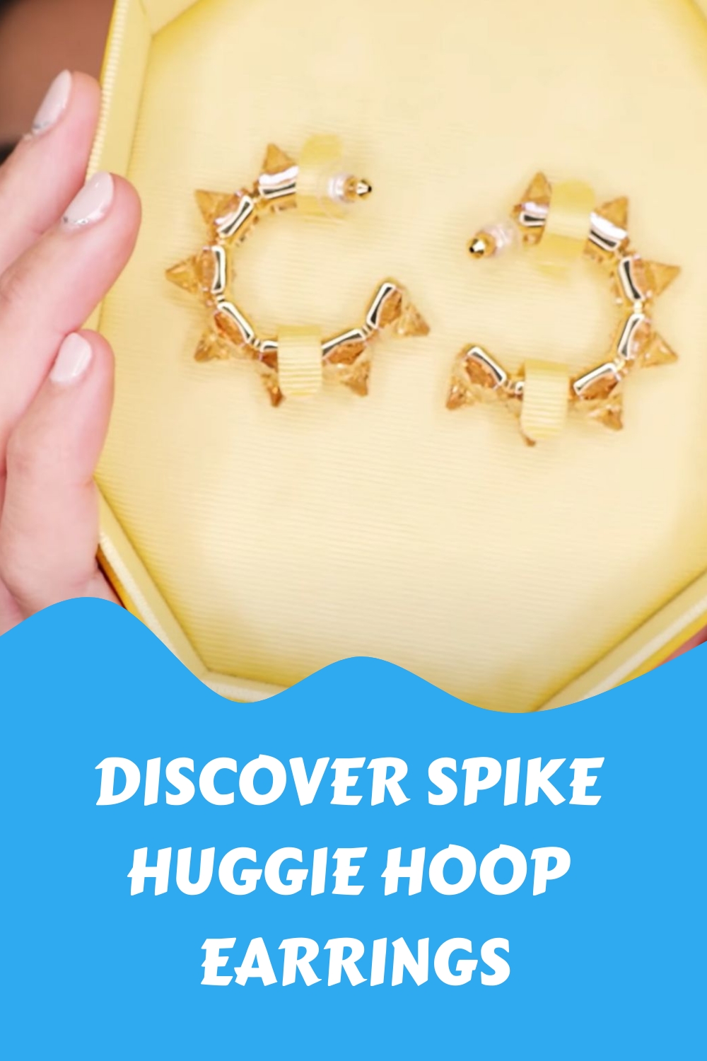 Discover Spike Huggie Hoop Earrings Generated Pin 3975
