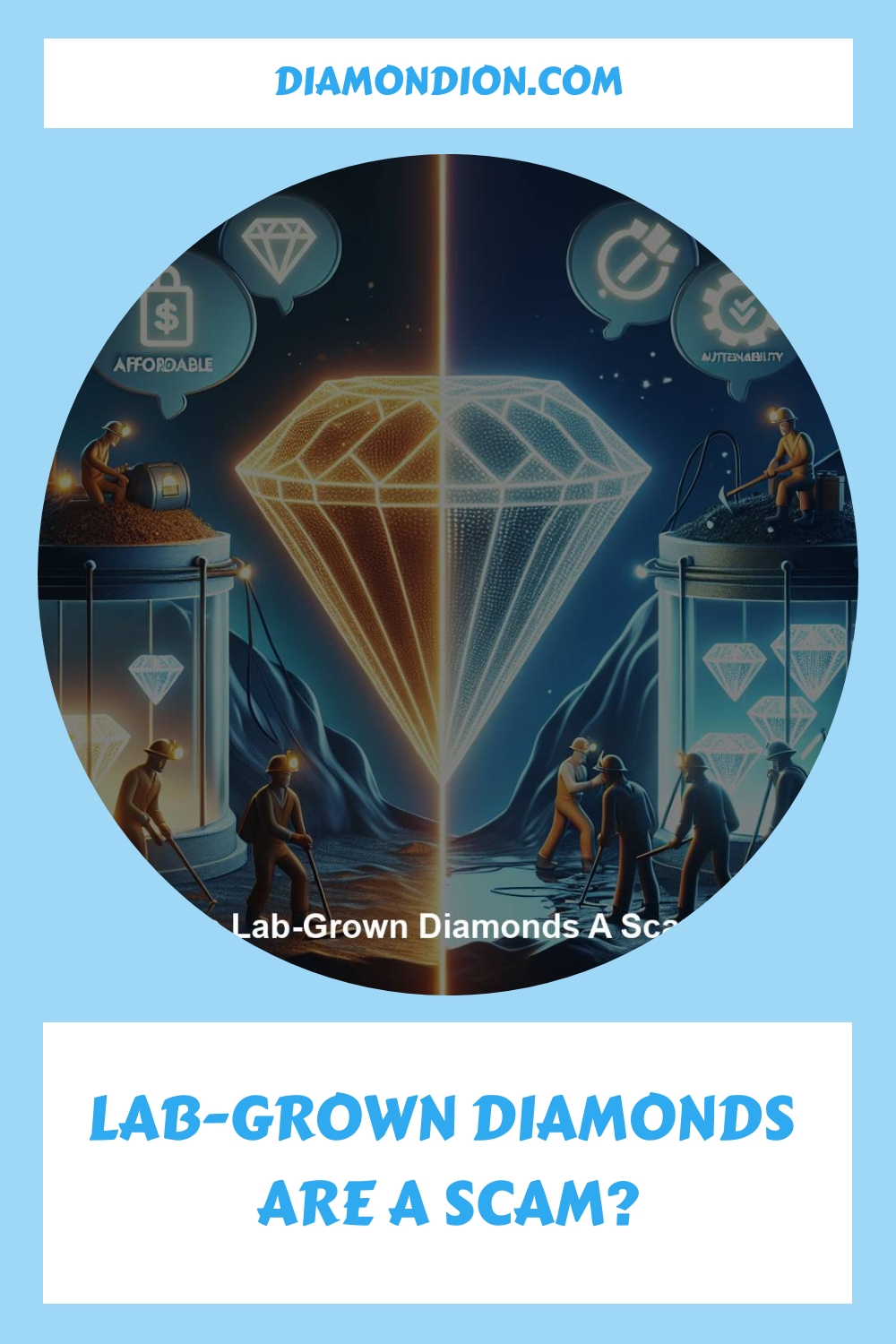 Lab Grown Diamonds Are A Scam Generated Pin 4282