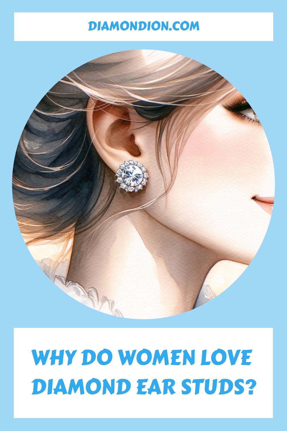 Why Do Women Love Diamond Ear Studs Generated Pin 4504 3