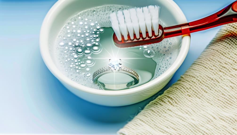 cleaning diamond jewelry effectively