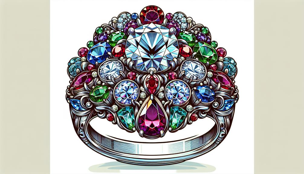 Vibrant Gemstone Jewelry Details
