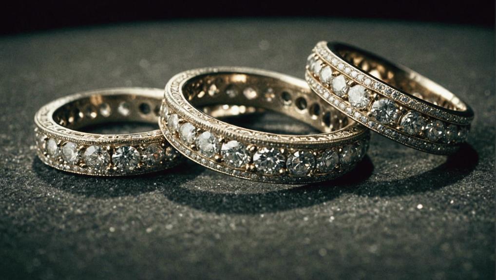 Beautiful Diamond Eternity Rings, an elegant symbol of love.