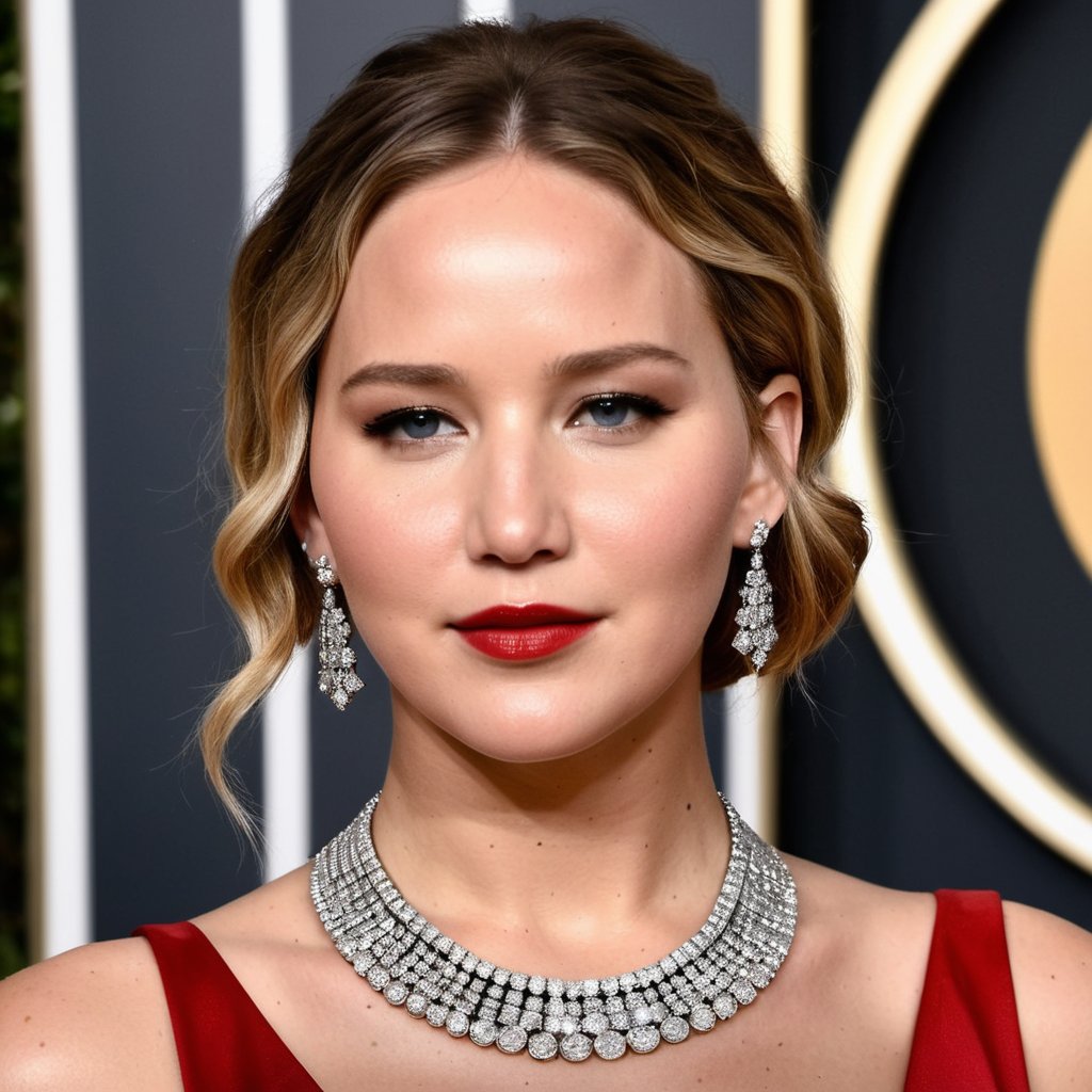 Andrew Wilson Ai Image Of A Statement Necklace Inspired By Looks At The 2025 Golden Globes