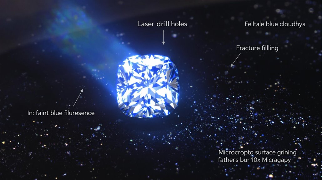 identifying diamond enhancements techniques